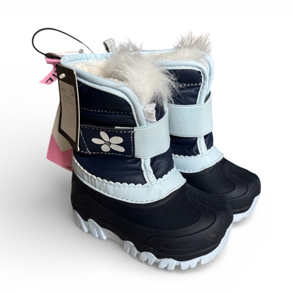 Jordan Logo Leggings + Member’s Mark Snow Boots Black Blue 2-Piece Gift Set 24M - Picture 3 of 14